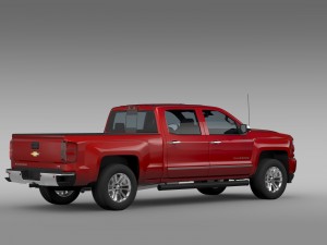 chevrolet silverado ltz z71 crew cab gmtk2 st b Modelo 3D