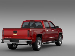 chevrolet silverado ltz z71 crew cab gmtk2 st b Modelo 3D