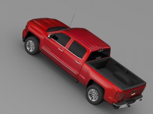 chevrolet silverado ltz z71 crew cab gmtk2 st b Modelo 3D