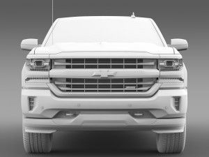 chevrolet silverado ltz z71 crew cab gmtk2 st b Modelo 3D