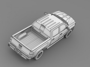 chevrolet silverado ltz z71 crew cab gmtk2 st b Modelo 3D