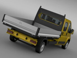 citroen jumper crew cab truck 2016 3D Model