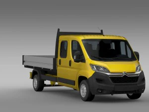 citroen jumper crew cab truck 2016 3D Model
