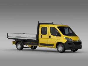 citroen jumper crew cab truck 2016 Modelo 3D