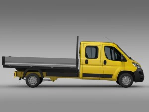 citroen jumper crew cab truck 2016 3D Model