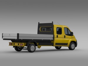 citroen jumper crew cab truck 2016 Modelo 3D