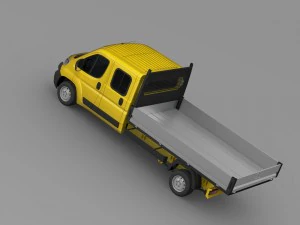 citroen jumper crew cab truck 2016 3D Model