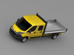 citroen jumper crew cab truck 2016 Modelo 3D