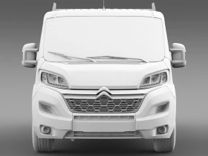 citroen jumper crew cab truck 2016 3D Model