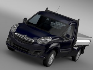 opel combo tipper 2015 3D Model