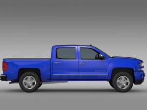 chevrolet silverado ltz z71 crew cab gmtk2 sh bo 3D 모델