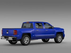 chevrolet silverado ltz z71 crew cab gmtk2 sh bo 3D 모델