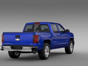 chevrolet silverado ltz z71 crew cab gmtk2 sh bo 3D 모델