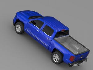 chevrolet silverado ltz z71 crew cab gmtk2 sh bo 3D 모델