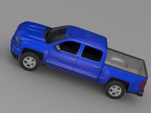 chevrolet silverado ltz z71 crew cab gmtk2 sh bo 3D 모델