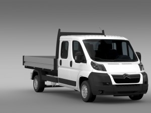 citroen relay crew cab truck 2009-2014 Modelo 3D