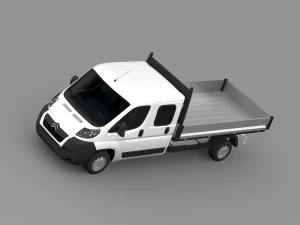 citroen relay crew cab truck 2009-2014 3D Model
