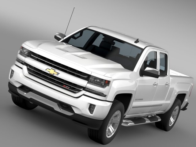 chevrolet silverado ltz z71 double cab gmtk2 st 3D Model .c4d .max .obj .3ds .fbx .stl .blend 