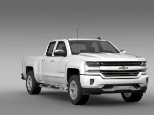 chevrolet silverado ltz z71 double cab gmtk2 st 3D Model