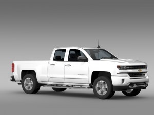 chevrolet silverado ltz z71 double cab gmtk2 st 3D Model