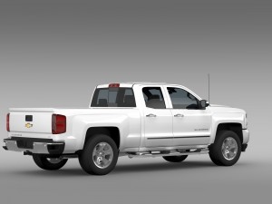 chevrolet silverado ltz z71 double cab gmtk2 st 3D Model
