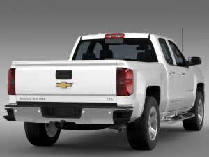 chevrolet silverado ltz z71 double cab gmtk2 st 3D Model