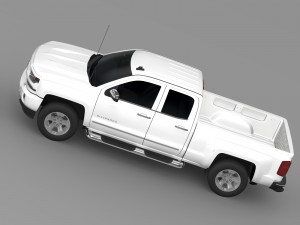 chevrolet silverado ltz z71 double cab gmtk2 st 3D Model