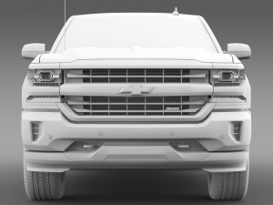 chevrolet silverado ltz z71 double cab gmtk2 st 3D Model