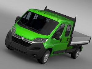citroen relay crew cab truck 2016 3D Model