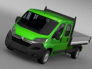 camion Citroen Relay con cabina doppia 2016 Modello 3D