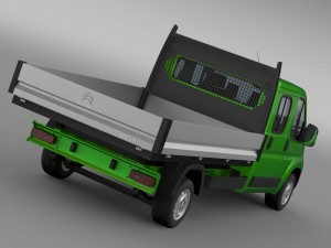 citroen relay crew cab truck 2016 3D Model