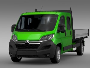 citroen relay crew cab truck 2016 3D Model