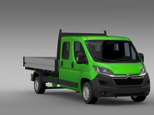 citroen relay crew cab truck 2016 3D Model