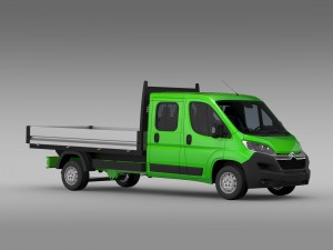 citroen relay crew cab truck 2016 3D Model