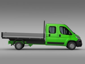 citroen relay crew cab truck 2016 3D Model