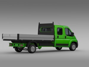 citroen relay crew cab truck 2016 3D Model