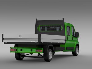 citroen relay crew cab truck 2016 3D Model