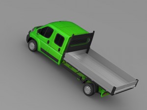 citroen relay crew cab truck 2016 3D Model