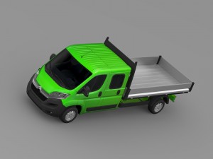 citroen relay crew cab truck 2016 3D Model