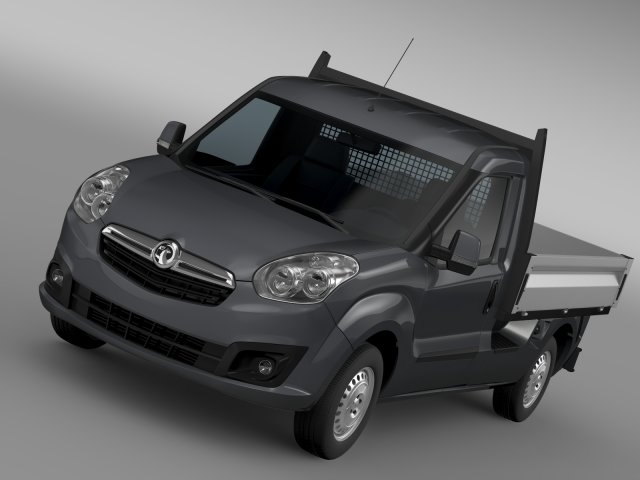 vauxhall combo tipper 2015 Model 3D .c4d .max .obj .3ds .fbx .stl .blend 