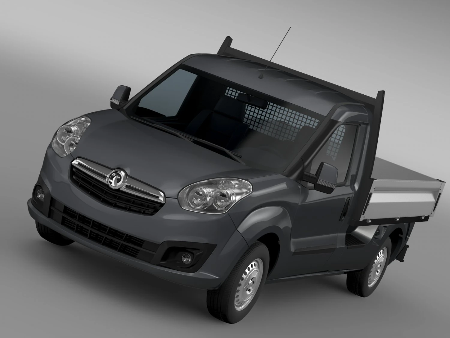 vauxhall combo tipper 2015 3D Model .c4d .max .obj .3ds .fbx .stl .blend
