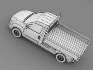 vauxhall combo tipper 2015 3D Model