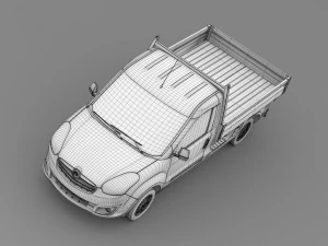 vauxhall combo tipper 2015 3D Model