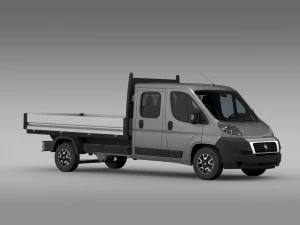 fiat ducato crew cab truck 2009-2014 3D Model