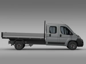 fiat ducato crew cab truck 2009-2014 3D Model