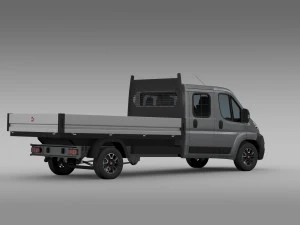 fiat ducato crew cab truck 2009-2014 3D Model