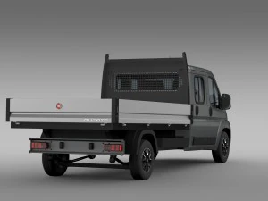 fiat ducato crew cab truck 2009-2014 3D Model