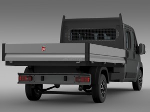fiat ducato crew cab truck 2009-2014 3Dモデル