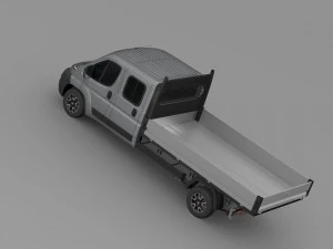 fiat ducato crew cab truck 2009-2014 3D Model