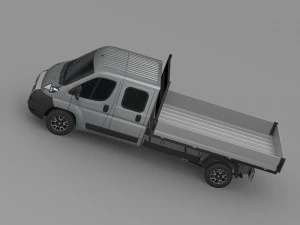 fiat ducato crew cab truck 2009-2014 3D Model